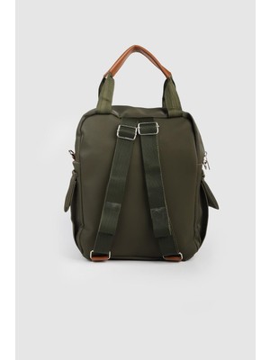 Septemmart  Lancy Model Saten Çok Bölmeli Kadın Sırt Çantası