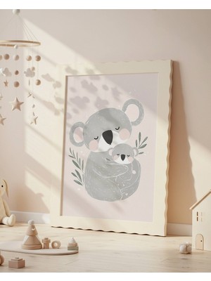 Fuart.Co Koala Dijital Baskı Posteri (Çerçevesiz) Çocuk Odası Için Poster Nufu