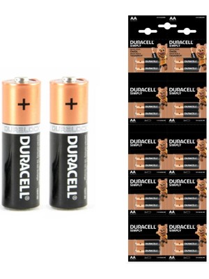 Duracell Sımply Aa Kalem Pil Alkalin 20LI Paket