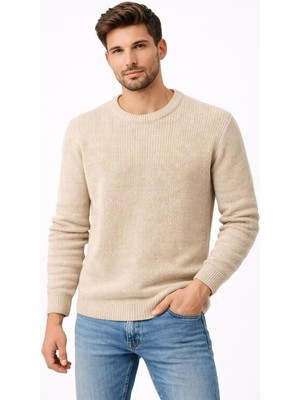 Classics Men Turbulance Slim Fit Bisiklet Yaka Uzun Kol Erkek Triko - 7529