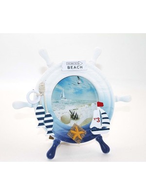 Katre46 Ahşap Marin Dümenli Çerceve