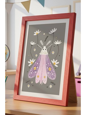 Fuart.Co Kelebek Dijital Baskı Posteri (Çerçevesiz) Çocuk Odası Için Poster Nufu