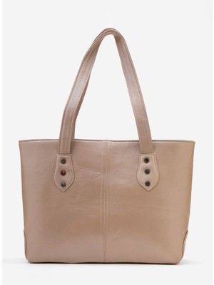 Dericlub Milena Kadın Kol Çantası Gerçek Deri Vizon