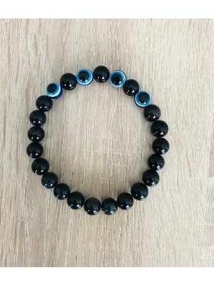 MK Tasarım Rahatlatıcı, Dinginlik, Enerji Bilekliği - Gerçek Akik Taşı MKT.1.101.51- Taşların Kendi Rengidir