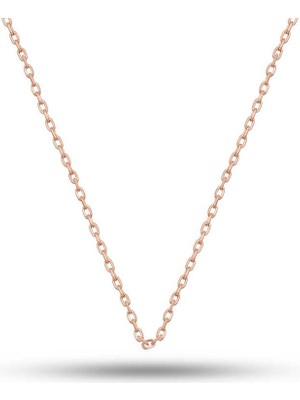 Katre46 Gümüş Rose 0.30 Mikron 45 cm Forse Kadın Zincir