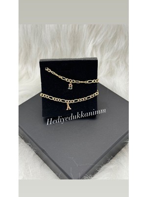 Sakura Accessories Kararmaz Çelik 2 Li Harfli Bileklik Sevgili , Çift , Arkadaş , Bilekliği