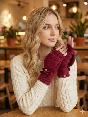 Şapkacımadam Kadın Parmaklı Parmaksız Eldiven