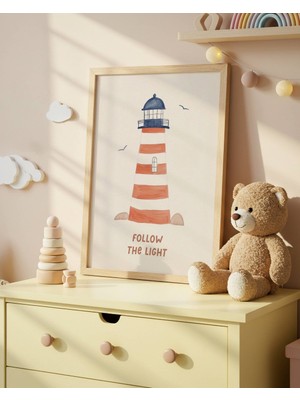 Fuart.Co Deniz Feneri Dijital Baskı Posteri (Çerçevesiz) Çocuk Odası Için Poster Nufu