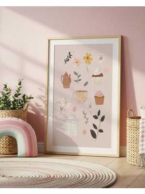 Fuart.Co Mutfak Dijital Baskı Posteri (Çerçevesiz) Çocuk Odası Için Poster Nufu