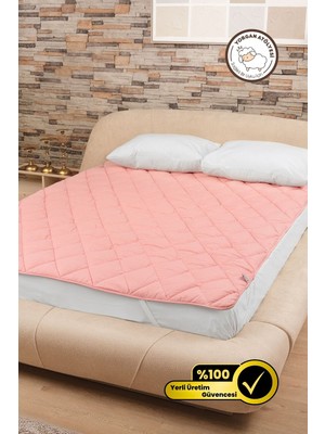 Yasetex Tasarım Yumuşak Dolgulu Çift Kişilik Yatak Koruyucu Ped - Terletmeyen Pamuklu Yüzey Yatak Pedi