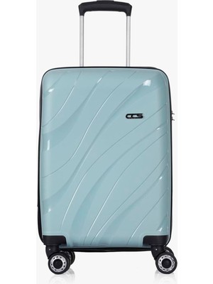Ççs 5223 Polipropilen Büyük Boy Seyahat Valizi Mavi 49 x 76 x 31 cm Teleskopik Sap ve 4 Tekerlekli