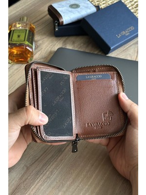 Septemmart Lancoves Hakiki Deri Rfid Korumalı Fermuarlı Erkek Cüzdan