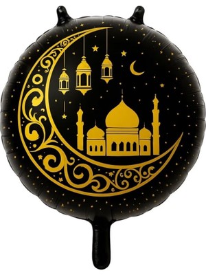 Parti Sürprizi Hoş Geldin Ramazan Siyah Ramazan Folyo Balon 1 Adet