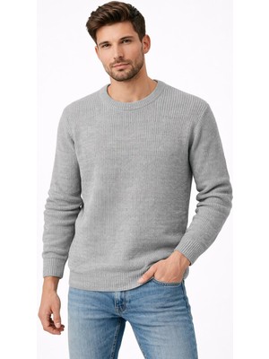 Classics Men Turbulance Slim Fit Bisiklet Yaka Uzun Kol Erkek Triko - 7529