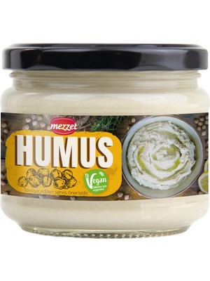 Mezzet Geleneksel Humus 300 G - %40 Nohut Oranlı Koruyucusuz Vegan Meze