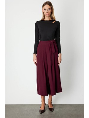 On Fashion Beli Deri Kemerli Pileli Pantolon