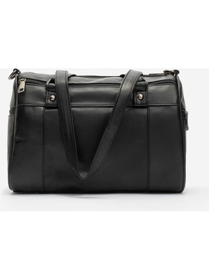 Dericlub Verona Kadın Omuz Askılı Kol Çantası Gerçek Deri Siyah