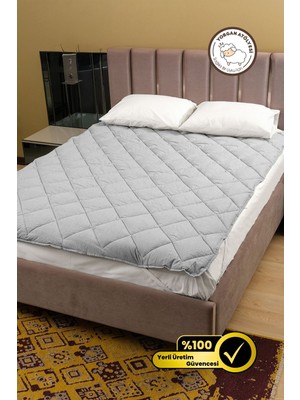 Yasetex Tasarım Yumuşak Dolgulu Çift Kişilik Yatak Koruyucu Ped - Terletmeyen Pamuklu Yüzey Yatak Pedi