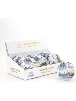 Katre46 Taşlı Istanbul Tasarımı El Aynası Kalın