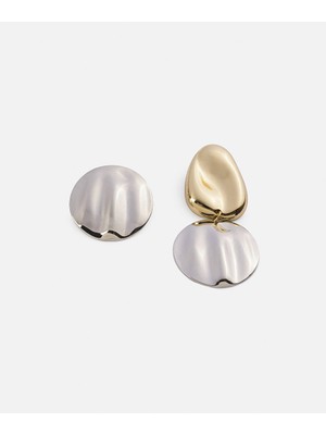 İpekyol Çift renkli asimetrik küpe IS1260068044122