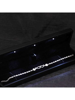 Katre46 Gümüş Işıklı Kutulu Melek Kanadı Kadın Bileklik