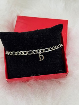 Sakura Accessories Çelik 1 Adet Harfli Bileklik Sevgili , Çift , Arkadaş , Bilekliği