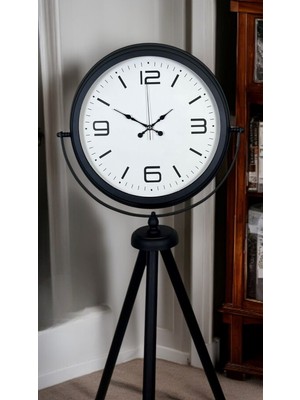 Lowell Home Black Balance Tripod Ayaklı Saat LWL-47U89