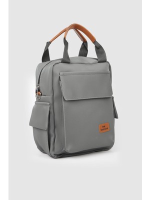 Septemmart  Lancy Model Saten Çok Bölmeli Kadın Sırt Çantası