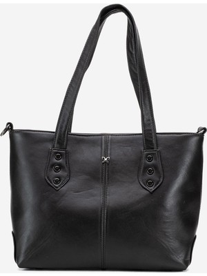 Dericlub Milena Kadın Kol Çantası Gerçek Deri Kahverengi