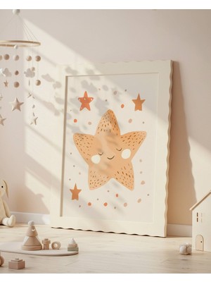 Fuart.Co Yıldız Dijital Baskı Posteri (Çerçevesiz) Çocuk Odası Için Poster Nufu