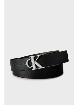 Calvin Klein Logolu Deri Kemer LV04D7049GV8L Erkek Kemer LV04D7049G V8L