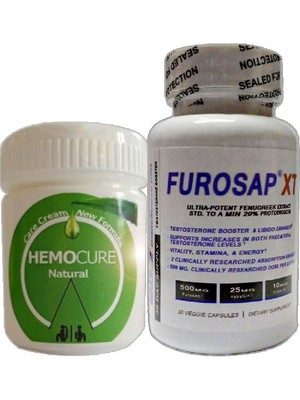 Hemocure Cream 50 ml Özel Karışıım Krem + Furosapxt Erkeklere Özel 30 Lu Tetikleyici Katılaştırıcı