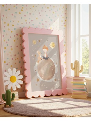 Fuart.Co Kurt Çocuk ve Galaksi Dijital Baskı Posteri (Çerçevesiz) Çocuk Odası Için Poster Nufu