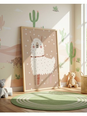 Fuart.Co Keçi Dijital Baskı Posteri (Çerçevesiz) Çocuk Odası Için Poster Nufu