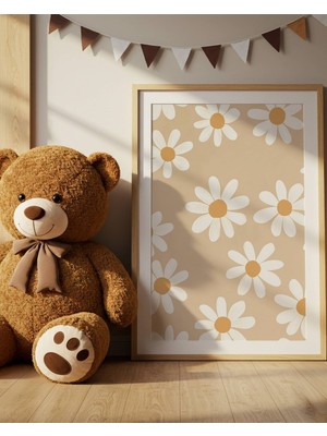 Fuart.Co Papatyalar Dijital Baskı Posteri (Çerçevesiz) Çocuk Odası Için Poster Nufu