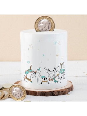 Asilmeydan Şapkalı Sevimli Hayvanlar Para Birikim Kumbarası -53876-57611