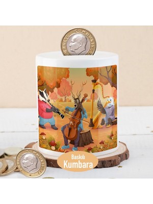 Asilmeydan Ormanda Müzik Çalan Hayvanlar Para Birikim Kumbarası -1196-498