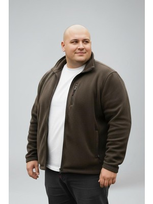 Lukitus Tüylenme Yapmaz Anti Pilling Erkek Büyük Beden Polar Mont
