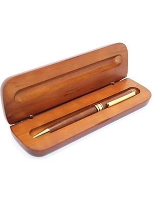 Katre46 Ahşap Kutulu Tükenmez Kalem