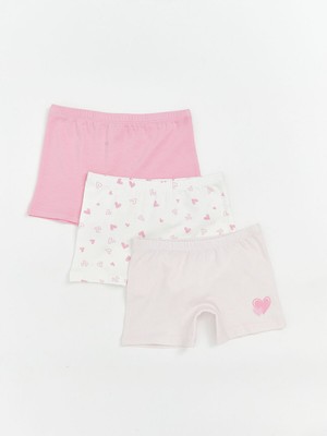 Lc Waikiki Yeni Sezon Baskılı Kız Çocuk Boxer 3'lü