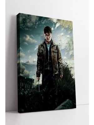 KOSS Dijital Harry Potter Epik Çatışma Sahnesi Temalı Kanvas Tablo Sinematik Fantastik Duvar Dekoru