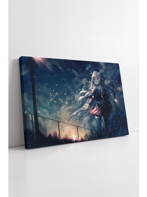 KOSS Dijital Anime Vocaloid Gece Kızı Duvar Dekoru Kanvas Tablo Modern Japon Tarzı Oda Süsleme