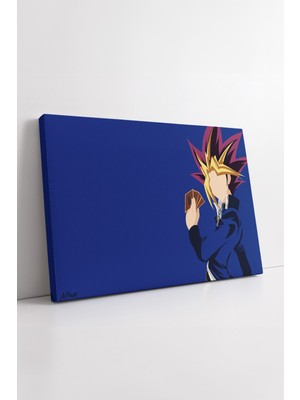 KOSS Dijital Yu Gi Oh Minimalist Yugi Kanvas Tablo Kart Oyunu Temalı Sade Anime Duvar Sanatı Ev Dekorasyonu