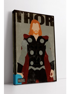KOSS Dijital Marvel Thor Temalı Modern Duvar Sanatı Kanvas Tablo Ev ve Ofis Için Dekoratif Tasarım