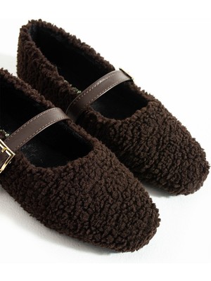 Sunstep Sheep Bantlı Günlük Rahat Kadın Kahverengi Ev Babeti