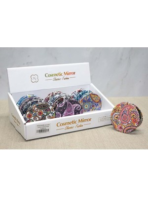 Katre46 Taşlı El Aynası Yuvarlak Ince