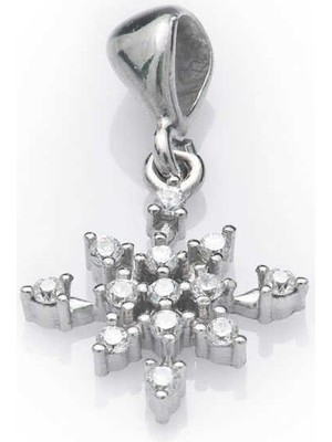 Erseyy 925 Ayar Gümüş Kar Tanesi Kadın Gümüş Kolye