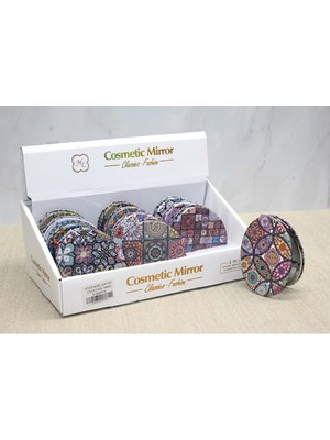 Katre46 Taşlı El Aynası Oval Ince