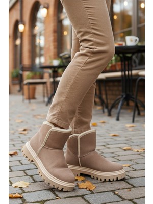 Ayakmod 548038 Z Vizon Süet Kürklü Kadın Bot