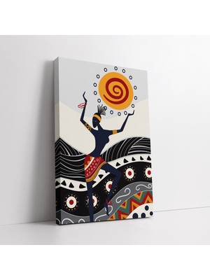 KOSS Dijital Modern Afrika Etnik Desenler Kanvas Tablo